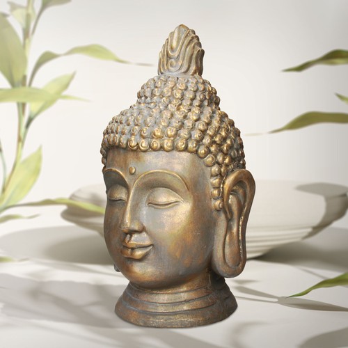 Buddha kopf statue - statue, dekofigur