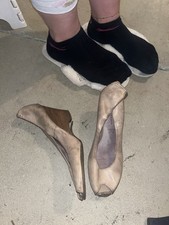 Pumps Damenschuhe Gern Getragen  Peeptoes Spitze Offen Sammler