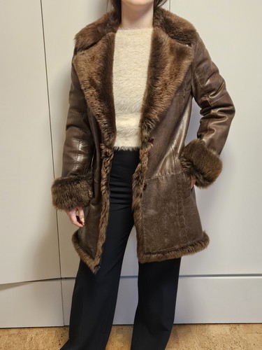 Ledermantel mit lammfell - ledermantel,