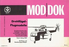 Hawege Modellbau Dokumentation Drehflügel Flugmodell Hubschrauber Bauplan 1969
