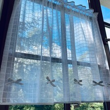 Gardine mit Schleifen, Hohe