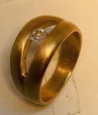 Diamantring 585 Gold Spannring