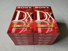 10 VHS Leerkassetten Sony DX