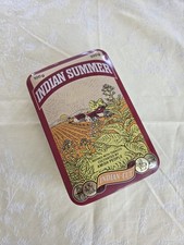 Vintage  Aged Taback Dose Indian Summer Indian Cut Zigaretten Dose DM Zeiten