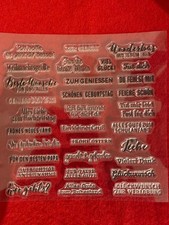 Silikonstempel - Clear stamps