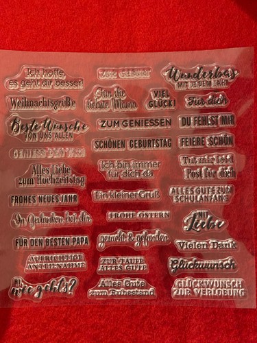 Silikonstempel clear stamps - silikonstempel,