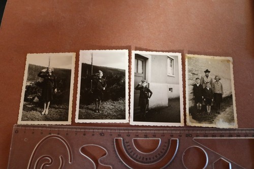 Vier alte fotos kinder mit - kinder,