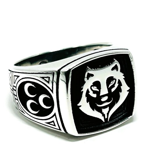 Wolf herrenring 925 - herrenring, silber