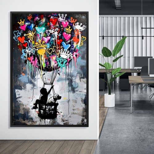 Street art banksy ballon - art,