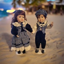 Sammler Porzellanpuppen Geschwister