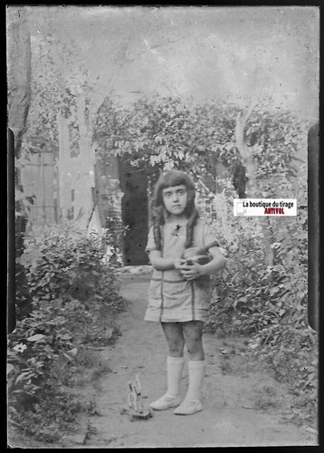 Alte fotoglasplatte kleine - alte,
