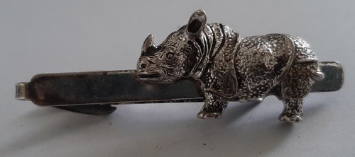 Krawattennadel nashorn - krawattennadel,