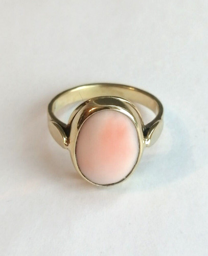 Ring mit hellrosa koralle - ring,