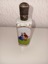 Flakon-Antik-vermutlich vor 1960-Vintage-Design-Sammlerstück-Porzellan-Pärchen-