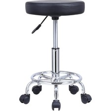 Höhenverstellbar Drehbar Barhocker Kunstleder Bürohocker schwarz