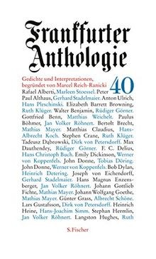 Frankfurter anthologie - frankfurter,