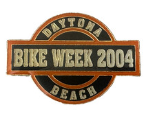 PIN - Motorrad Treff - Daytona Beach Florida Bike Week 2004 - Glasiert - Pins