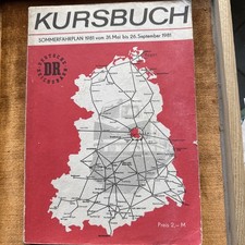 Kursbuch deutsche Reichsbahn