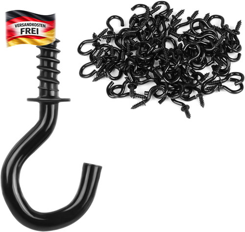 Edelstahl schraubhaken set - set, 70