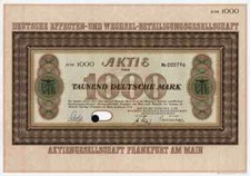 Deutsche Effecten Wechsel 1970