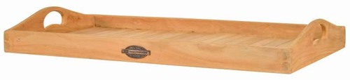 Teak tablett vasso - vasso, (66x35