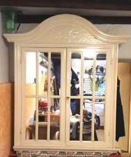 JHG Spiegel | Buffet Kloster Kirchenschrank | Vitrine EICHE massiv antik Rarität