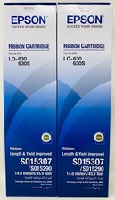 Epson S015307 Band Original Schwarz Für Epson LQ-630/ LQ-630S (X 2 Stücke)
