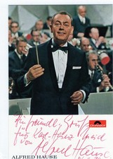 Alfred Hause+ - seltenes original Autogramm auf Karte - "TANZORCHESTER"