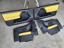 VW Golf 3 4 Cabrio Colour Concept Türverkleidungen Leder Gelb schwarz Türpappen