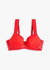 BH mit Bügel Gr. 85 Cup G Rot Damen Unterwäsche Unterhemd Neu