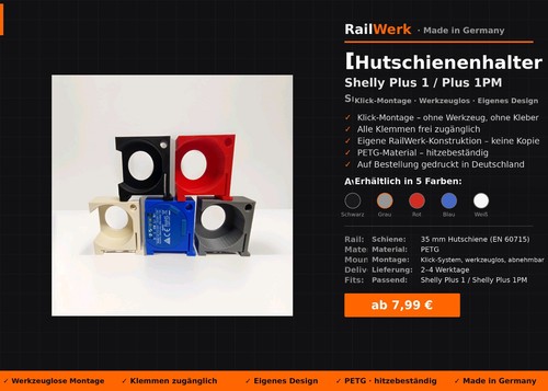 Shelly halter hutschiene din - shelly,