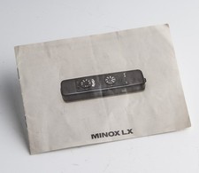 Broschüre Prospekt Minox LX