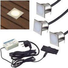 3/4/5/6 Set mini outdoor LED Boden-Einbau-Leuchte IP67 Lampe Lichtpunkt Strahler
