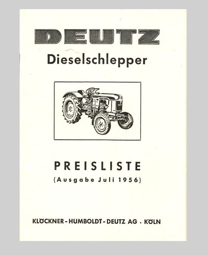 Deutz dieselschlepper - deutz,