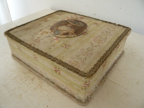 Alte stoffschachtel shabby - alte,
