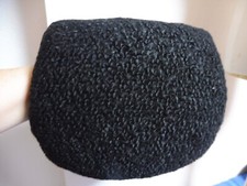 ?schwarzer Muff?Persianer echt Fell Pelz Echtpelz Handwärmer VINTAGE original