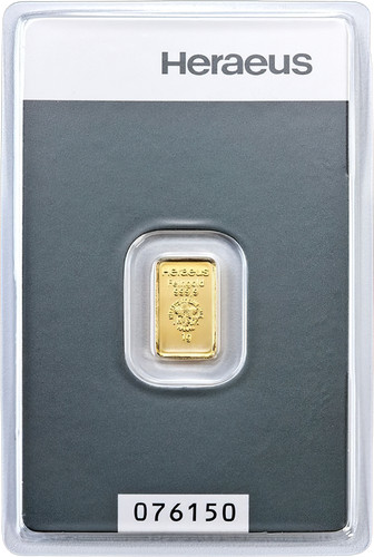 Goldbarren heraeus 999 - heraeus, g