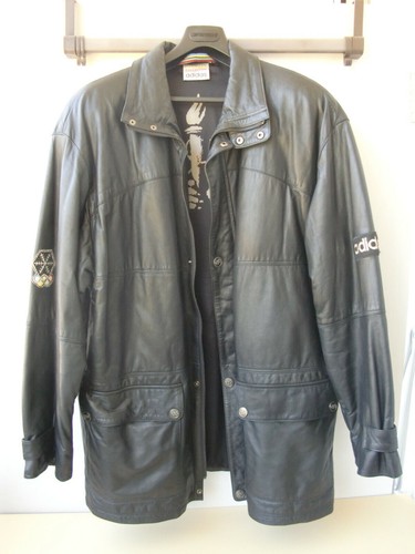 Adidas vintage lederjacke - vintage,