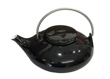 Teekanne Arzberg  Teaworld TUNIS Rio schwarz  Design Ulrike Bögel 80er J.