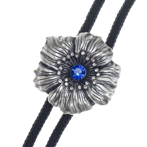 Bolo tie silber blume - tie, silber-
