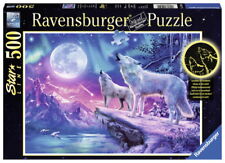 500 Teile Ravensburger Puzzle Star Line Wolf im Nordlicht 14952