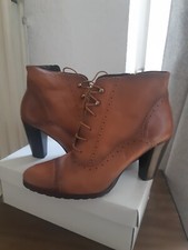 Vitti Love Stiefelette Stiefel Damenschuhe Leder  cognac 40  6,5