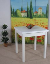 Auszugtisch weiß massivholz