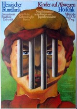 KINDER AUF ABWEGEN - Plakat - Hessischer Rundfunk - Günther Kieser - Poster - A0