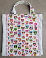Einkaufstasche Shopping Motiv "Eule " Handarbeit Upcycling
