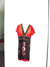 Desigual Kleid Gr 2XL Kurzarm