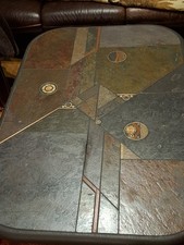 Wohnzimmertisch, Couchtisch Buntschiefer, gebraucht