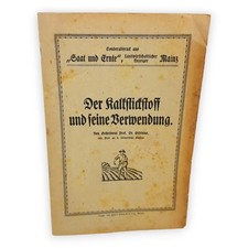 Der Kalkstickstoff und seine Verwendung Gisevius Saat und Ernte Sonderabdruck