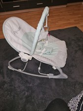 Nukido Babywippe Babyschaukel Babywiege mit Vibrationen Wiege Grau