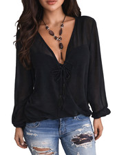 Elegante Bluse Wickelbluse